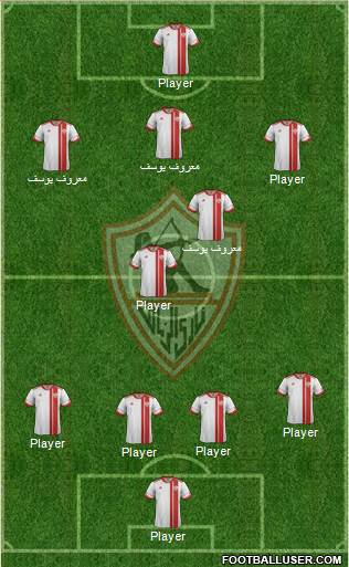 Zamalek Sporting Club Formation 2015