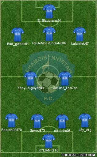 Chamois Niortais Football Club Formation 2015