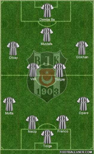Besiktas JK Formation 2015