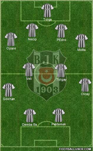 Besiktas JK Formation 2015
