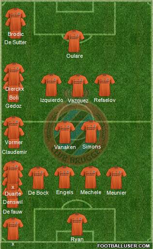 Club Brugge KV Formation 2015