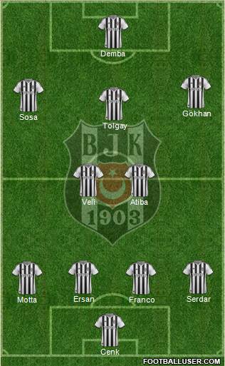 Besiktas JK Formation 2015