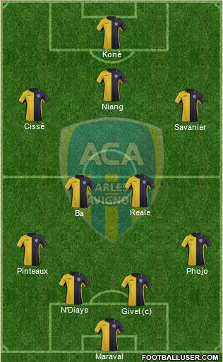 Athlétic Club Arles-Avignon football formation