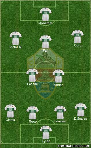 Elche C.F., S.A.D. Formation 2015
