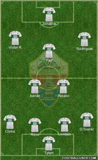 Elche C.F., S.A.D. Formation 2015