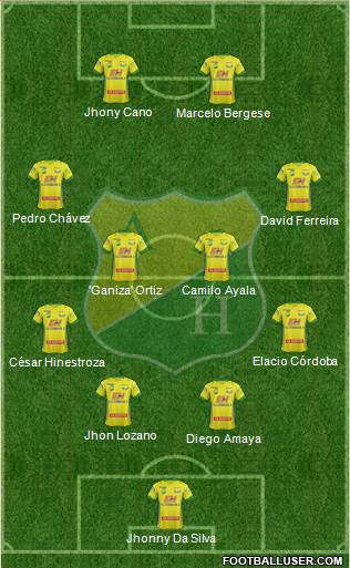 CD Atlético Huila Formation 2015