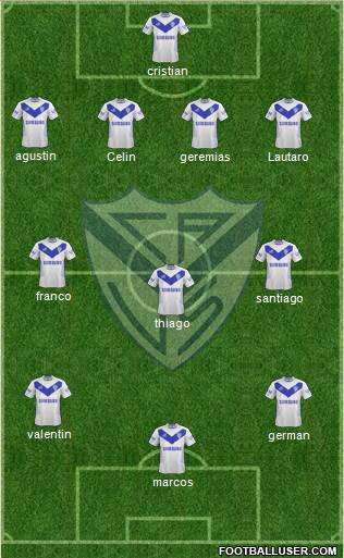 Vélez Sarsfield Formation 2015
