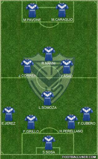 Vélez Sarsfield Formation 2015