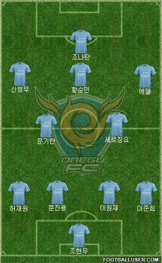 Daegu FC Formation 2015