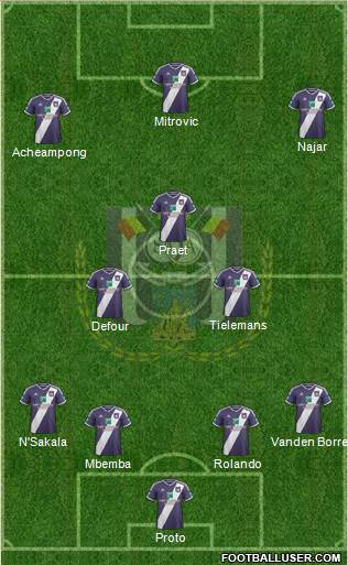 RSC Anderlecht Formation 2015