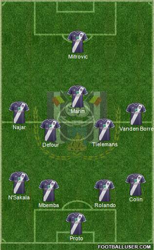 RSC Anderlecht Formation 2015