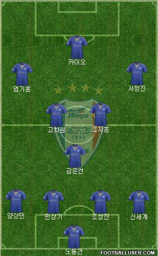 Suwon Samsung Blue Wings Formation 2015