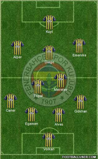 Fenerbahçe SK Formation 2015