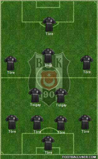 Besiktas JK Formation 2015