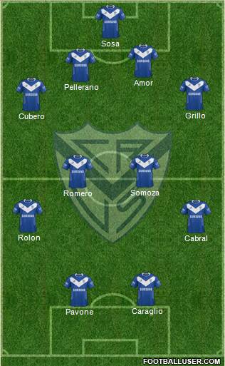 Vélez Sarsfield Formation 2015