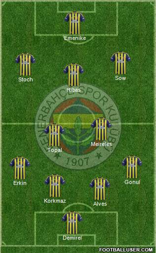 Fenerbahçe SK Formation 2015