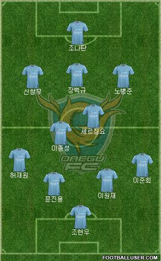 Daegu FC Formation 2015