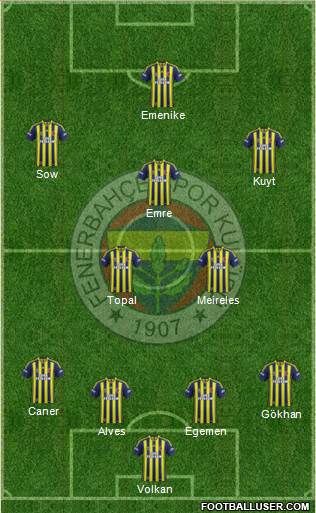 Fenerbahçe SK Formation 2015