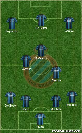 Club Brugge KV Formation 2015
