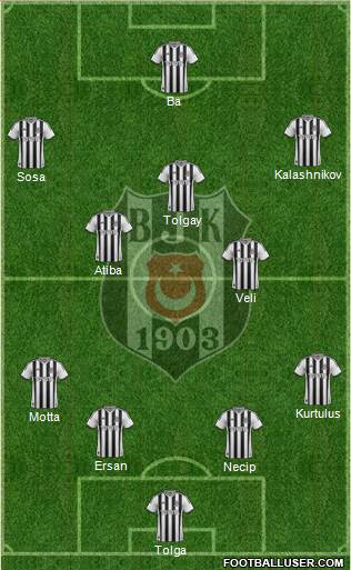 Besiktas JK Formation 2015