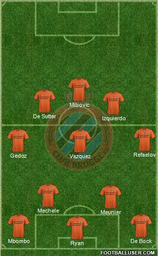 Club Brugge KV Formation 2015