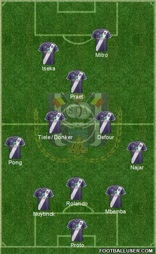 RSC Anderlecht Formation 2015