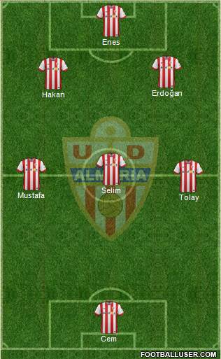 U.D. Almería S.A.D. Formation 2015