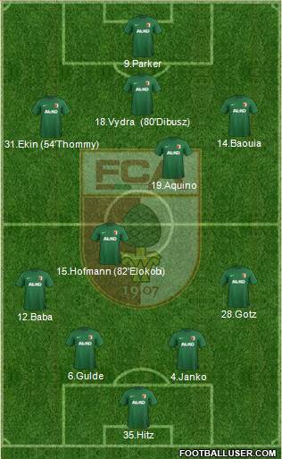 FC Augsburg Formation 2015