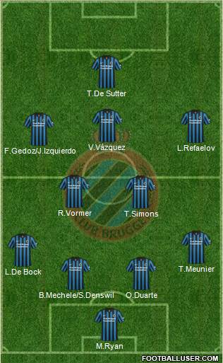 Club Brugge KV Formation 2015
