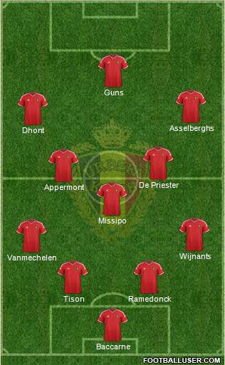 Belgium Formation 2015