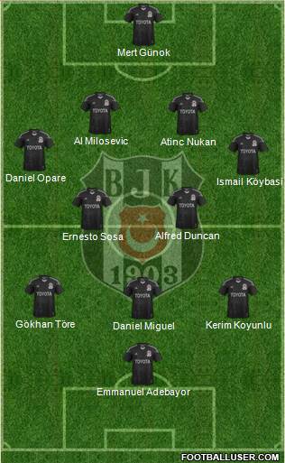 Besiktas JK Formation 2015