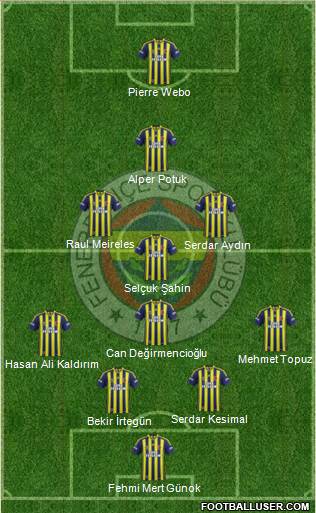 Fenerbahçe SK Formation 2015