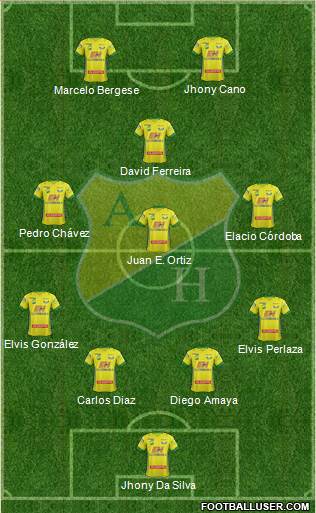 CD Atlético Huila Formation 2015