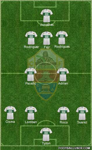 Elche C.F., S.A.D. Formation 2015