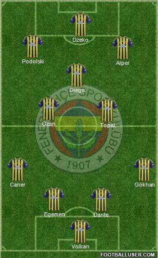 Fenerbahçe SK Formation 2015