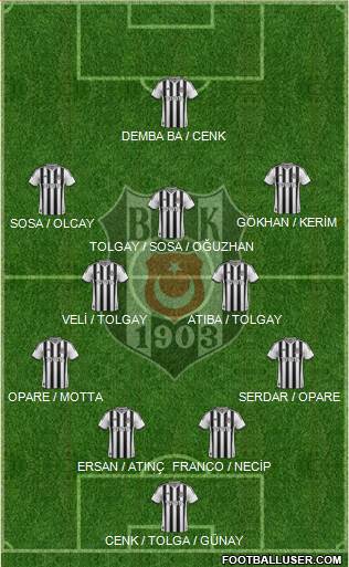 Besiktas JK Formation 2015