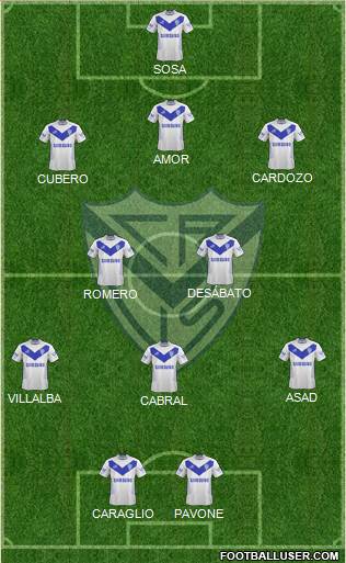 Vélez Sarsfield Formation 2015