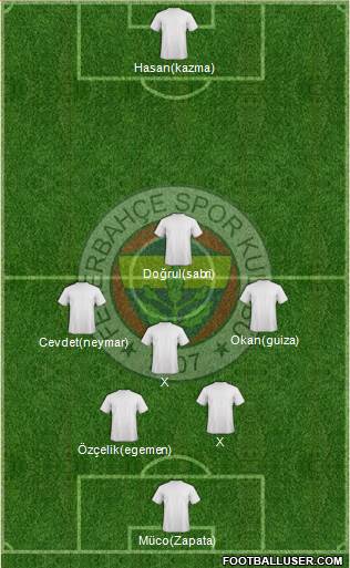 Fenerbahçe SK Formation 2015