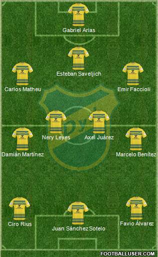 Defensa y Justicia Formation 2015
