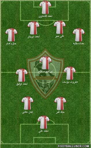 Zamalek Sporting Club Formation 2015