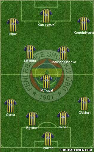 Fenerbahçe SK Formation 2015
