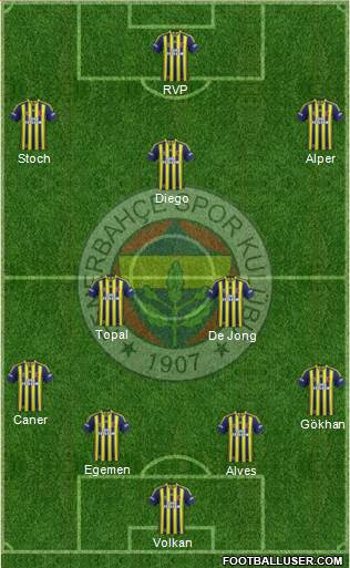 Fenerbahçe SK Formation 2015