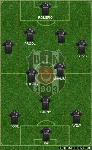 Besiktas JK Formation 2015