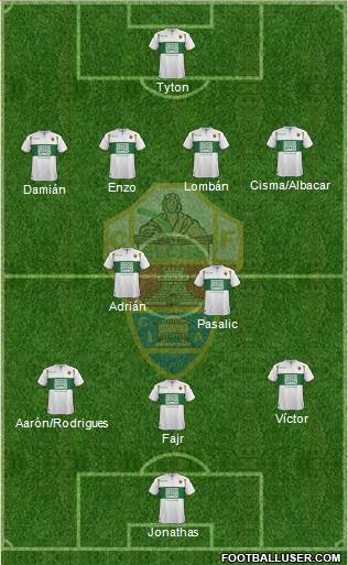 Elche C.F., S.A.D. Formation 2015