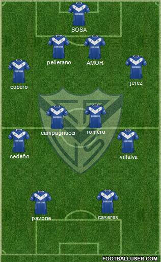 Vélez Sarsfield Formation 2015