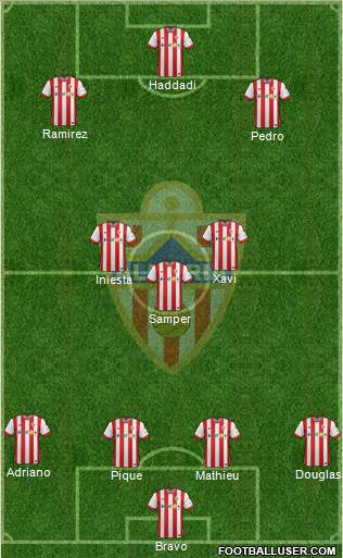 U.D. Almería S.A.D. Formation 2015