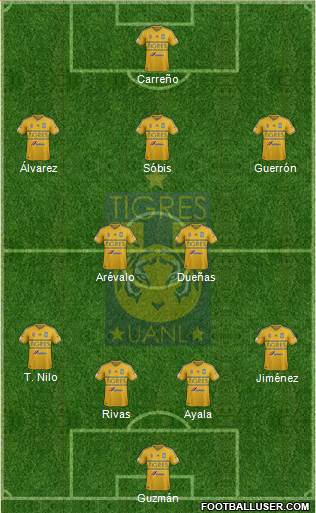 Club Universitario de Nuevo León Formation 2015