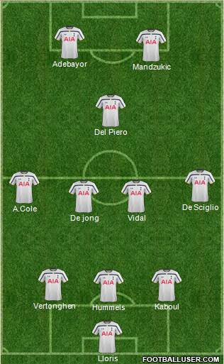 Tottenham Hotspur Formation 2015