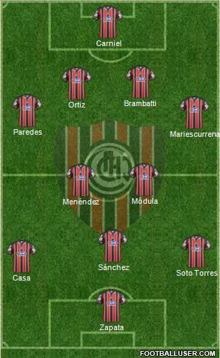 Chacarita Juniors Formation 2015
