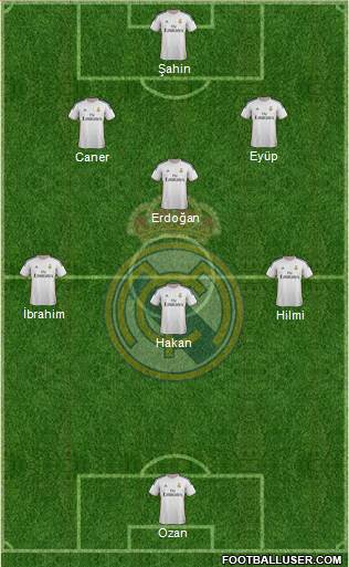 R. Madrid Castilla 4-5-1 football formation